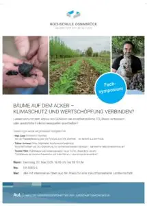 Fachsymposium • Bäume auf dem Acker – Klimaschutz & Wertschöpfung